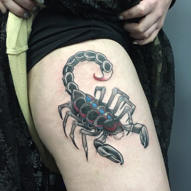 Значение тату скорпион с фото, эскизами и описанием