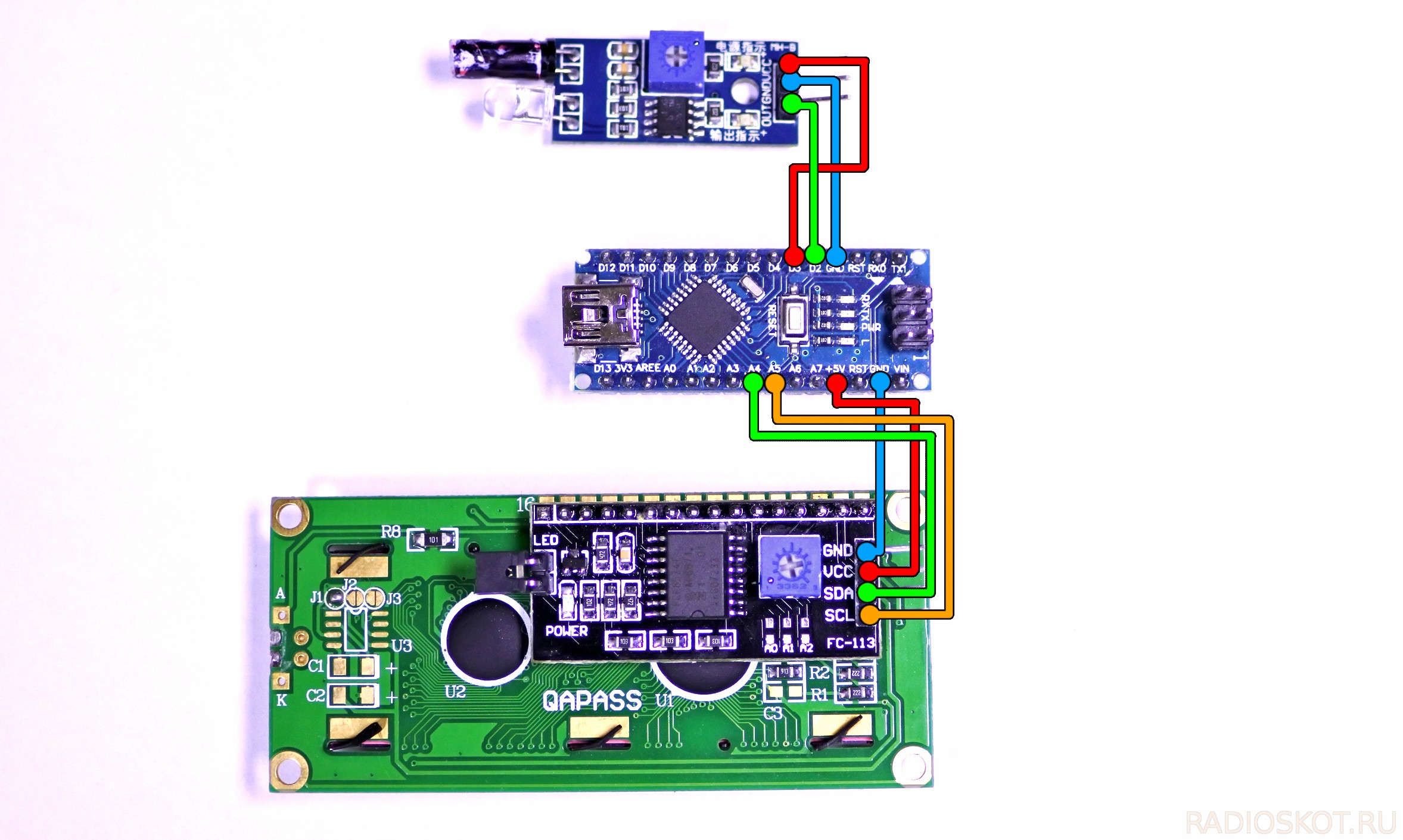 Тахометр на ардуино с энкодером от принтера. тахометр. пример работы с фоторезистором и lcd дисплеем hd44780 на arduino