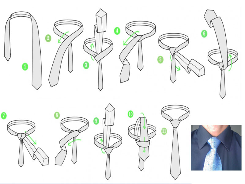 Советы как завязать узкий галстук