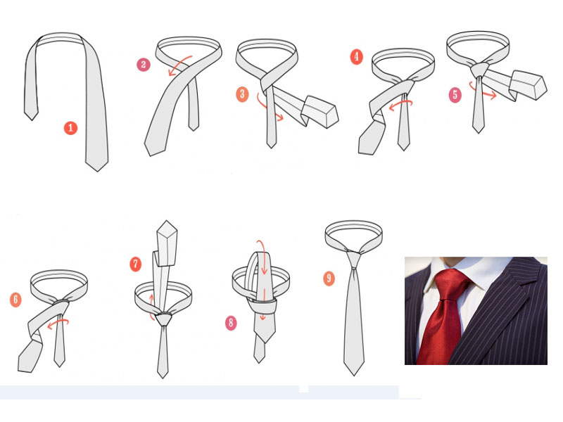 Как красиво и стильно завязать галстук, пошаговые алгоритмы для популярных способов