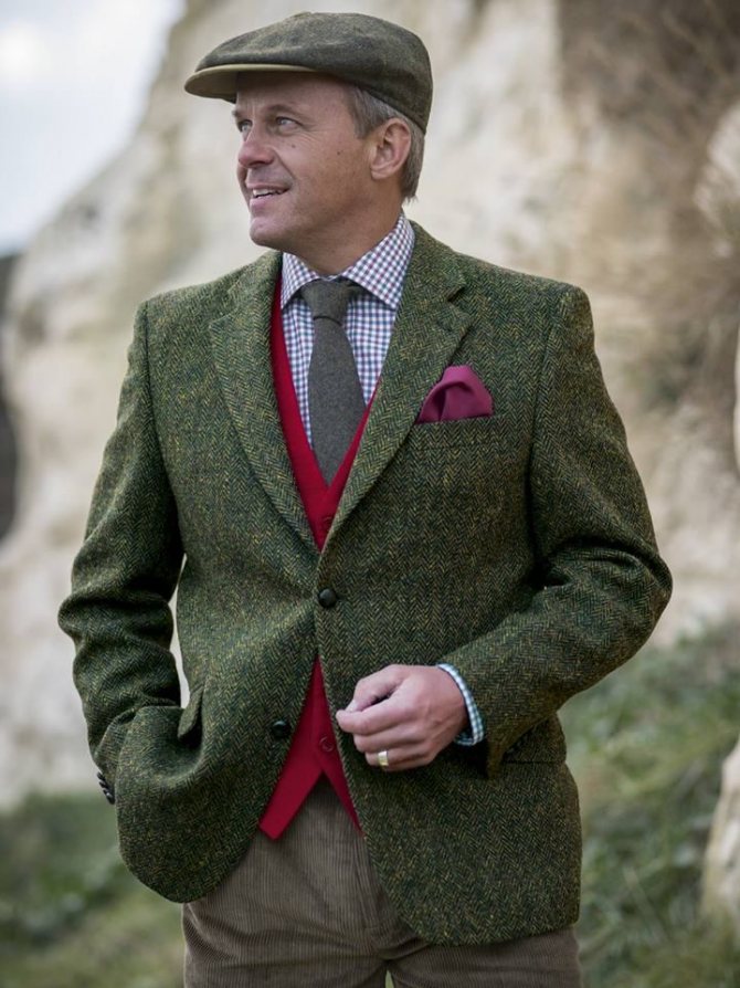 Мужской твидовый пиджак - с чем носить, какие виды бывают, как выбирать