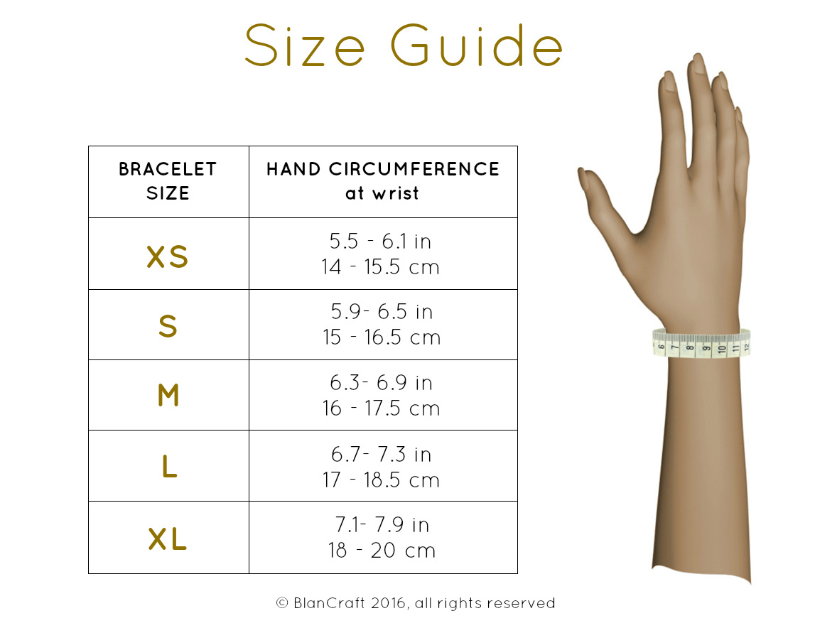 Как определить размер браслета?