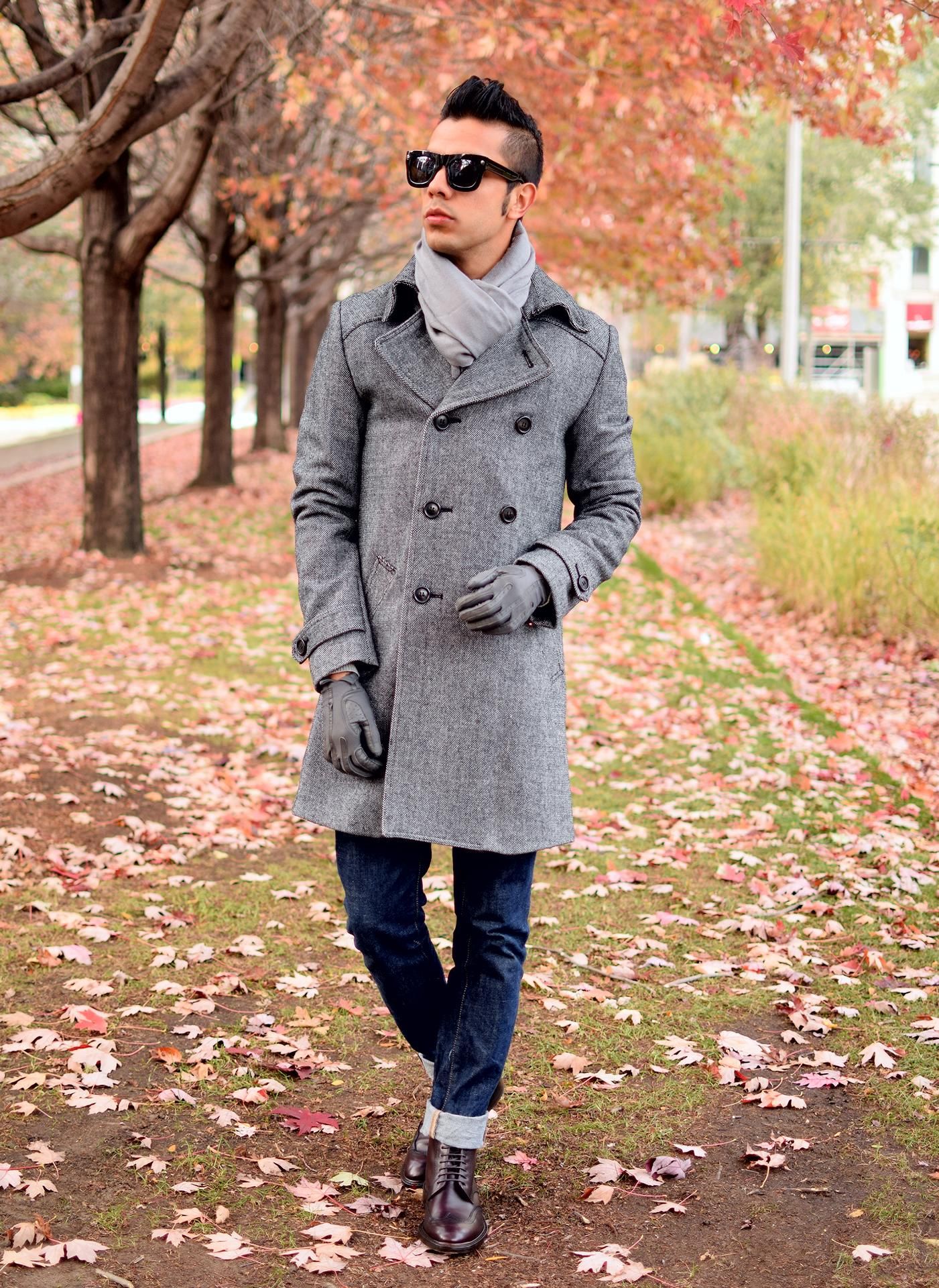 Мужское зимнее пальто с чем носить