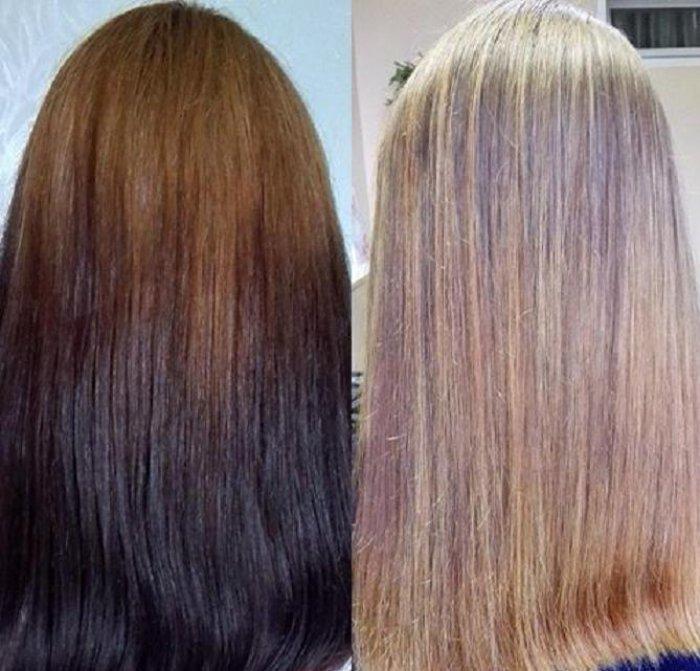 Как выровнять цвет волос после смывки черного цвета