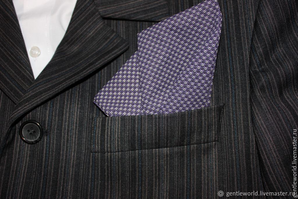 Как красиво сложить платок в карман пиджака: схемы для костюма, пальто и рубашки