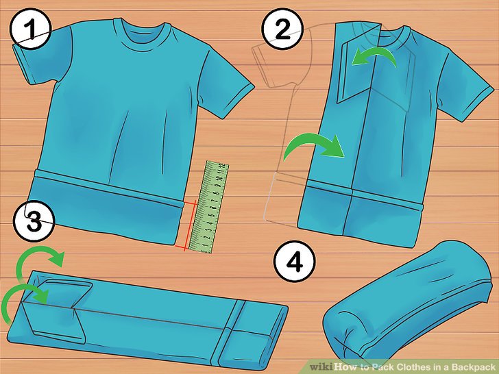 Как складывать футболку