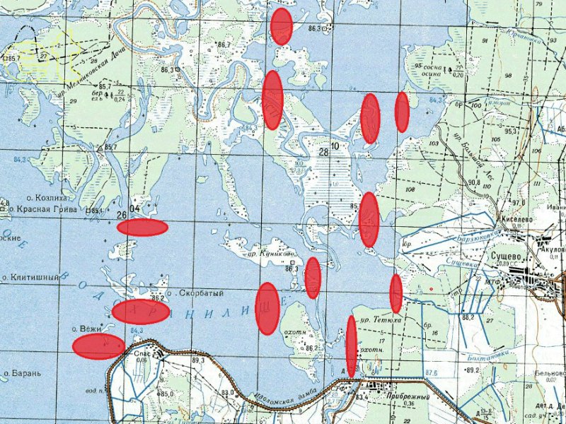 Костромское море в костроме карта