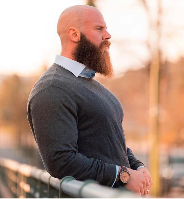 Как подобрать форму бороды для лысого мужчины