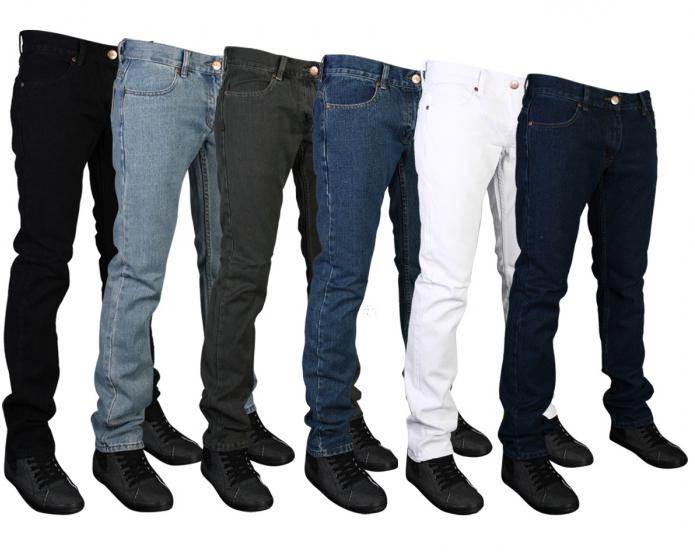Белые джинсы мужские, существующие варианты и разнообразие фасонов