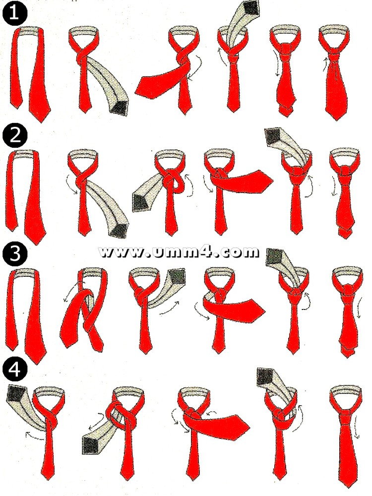 Как завязать галстук на шее разными способами для мужчин