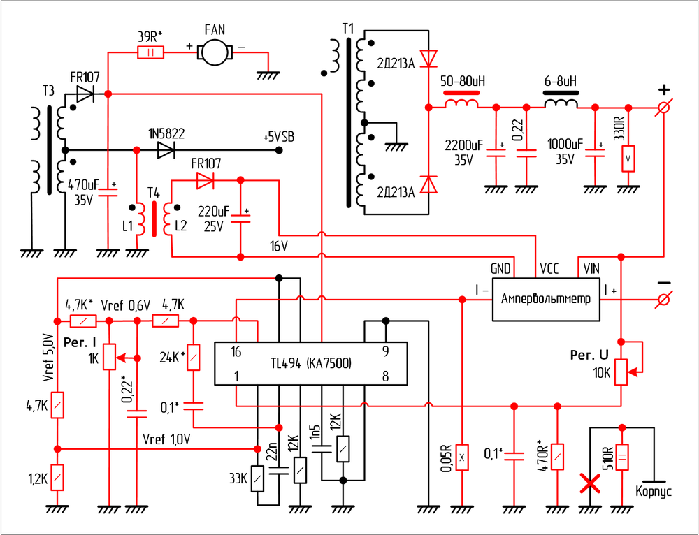 Схемы самодельных зарядных устройств для автомобильного аккумулятора