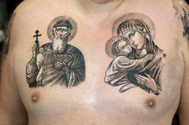 Православные тату: эскизы религиозных татуировок