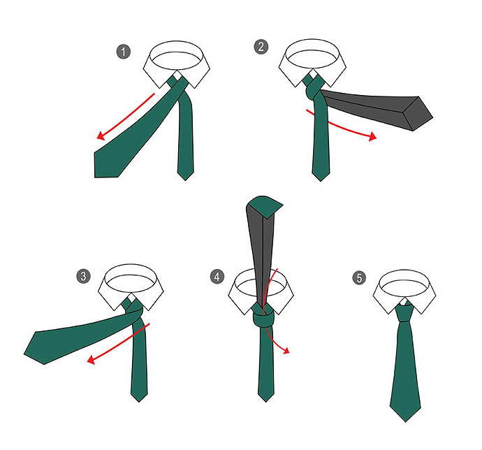 Как правильно завязывать галстук: подробно для новичков. простые схемы и понятные правила для идеального завязывания галстука - автор екатерина данилова - журнал женское мнение
