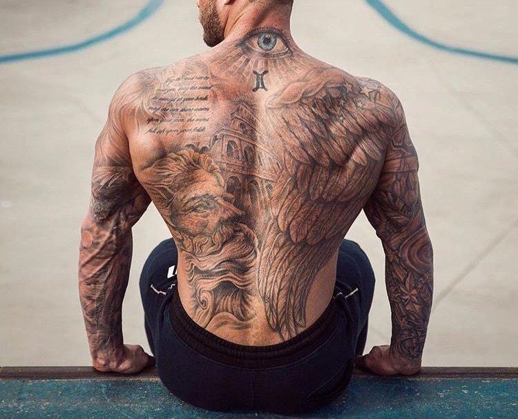 Тату на спине: 286 фото татуировки, эскизы