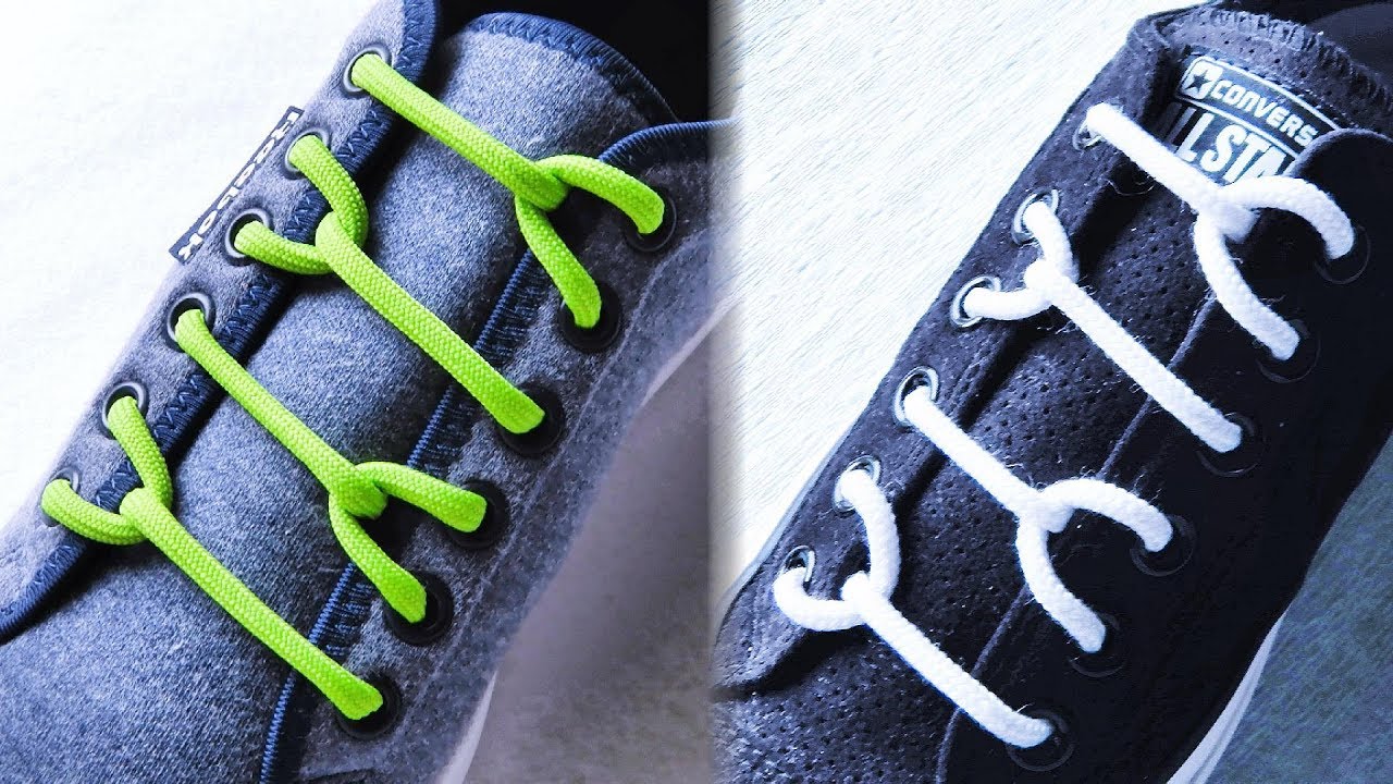 10 способов красиво завязать шнурки на кроссовках + 12 полезных техник