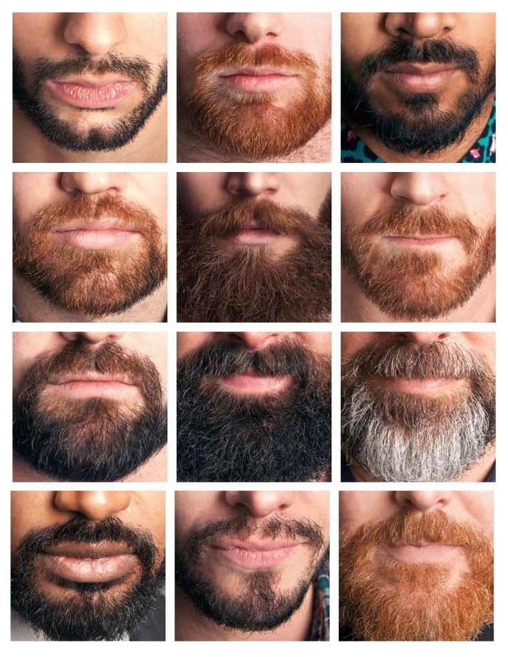 Формирование границ бороды - борода и усы