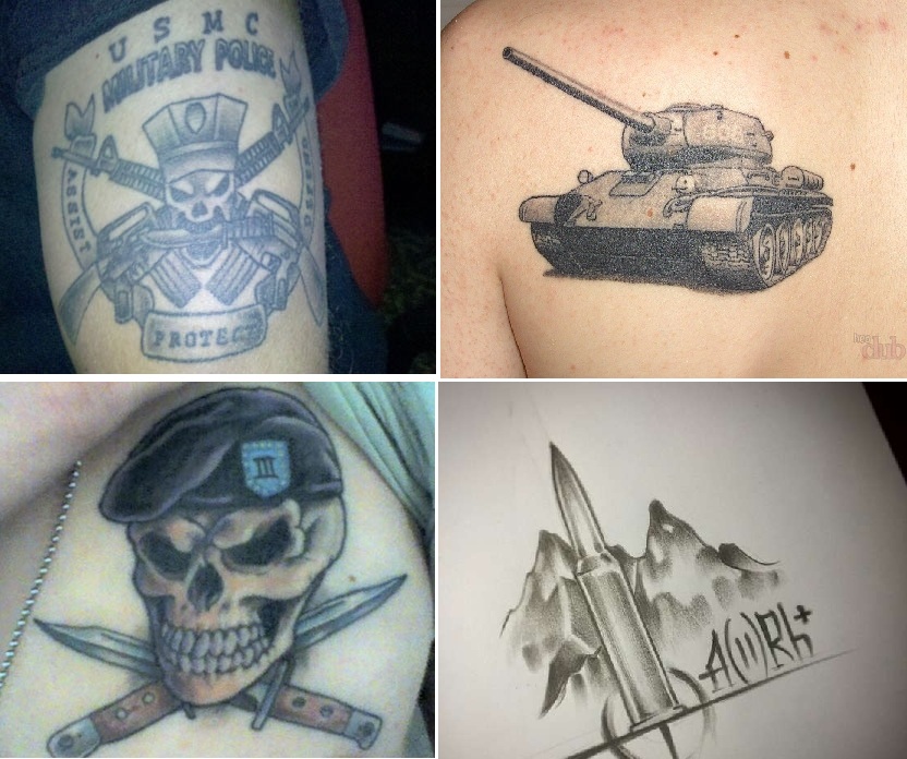 Значение армейских татуировок по родам войск