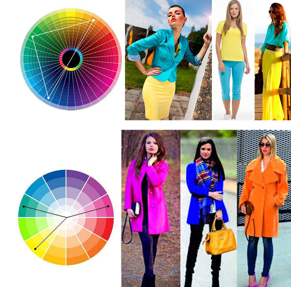 Как сочетать цвета в одежде: фото и правила