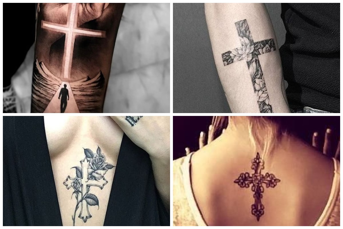 Татуировки для девушек крест