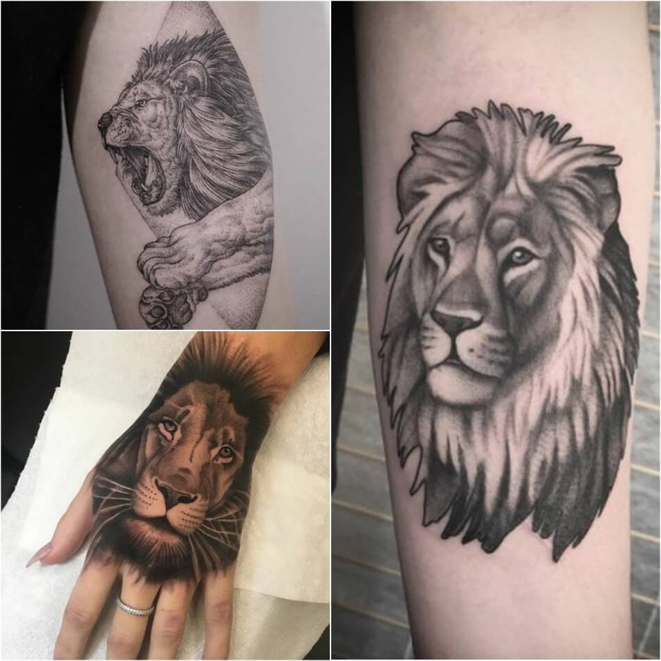 Символика татуировки льва на левой руке