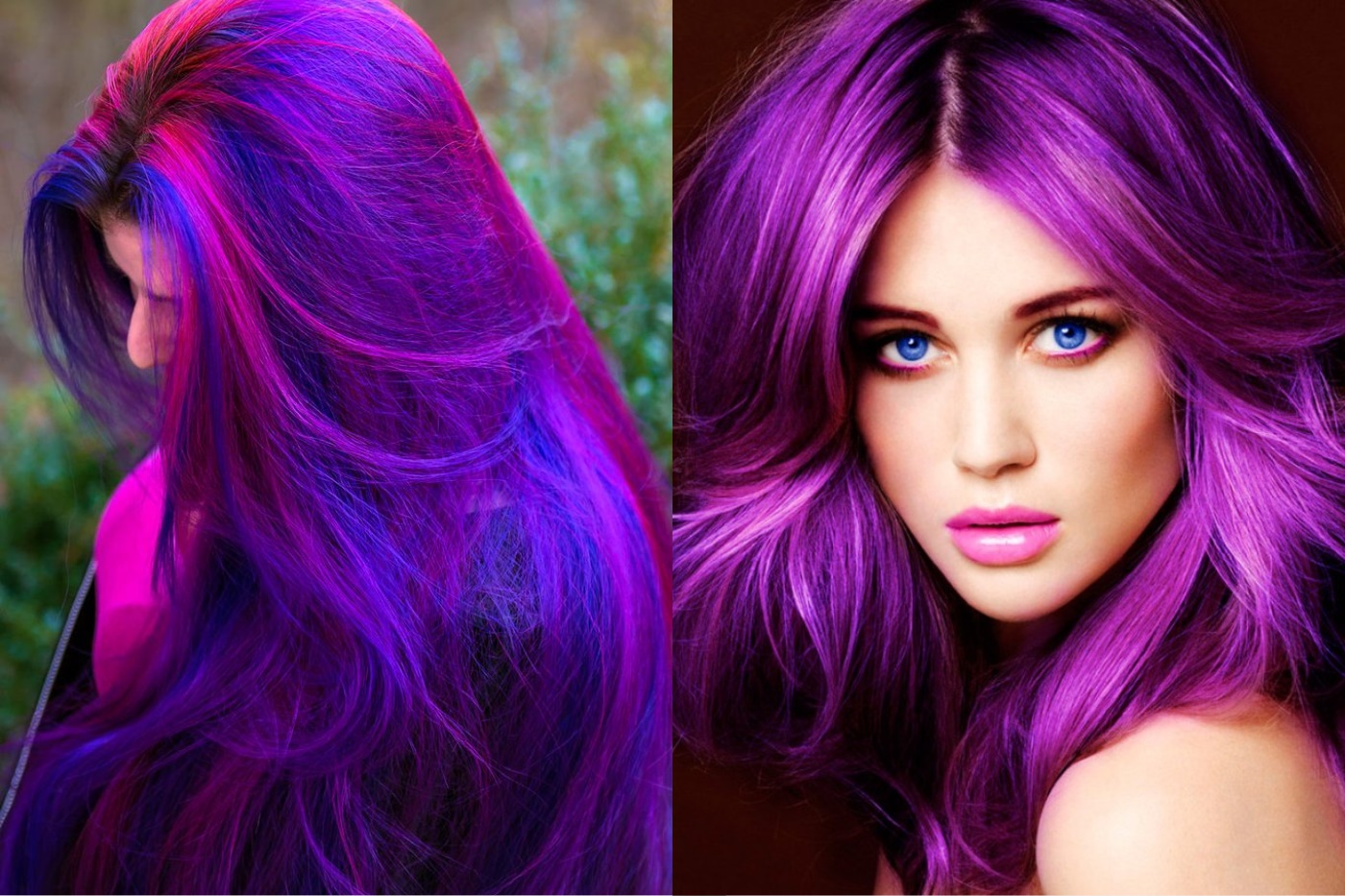 Если фиолетовые волосы какой цвет одежды