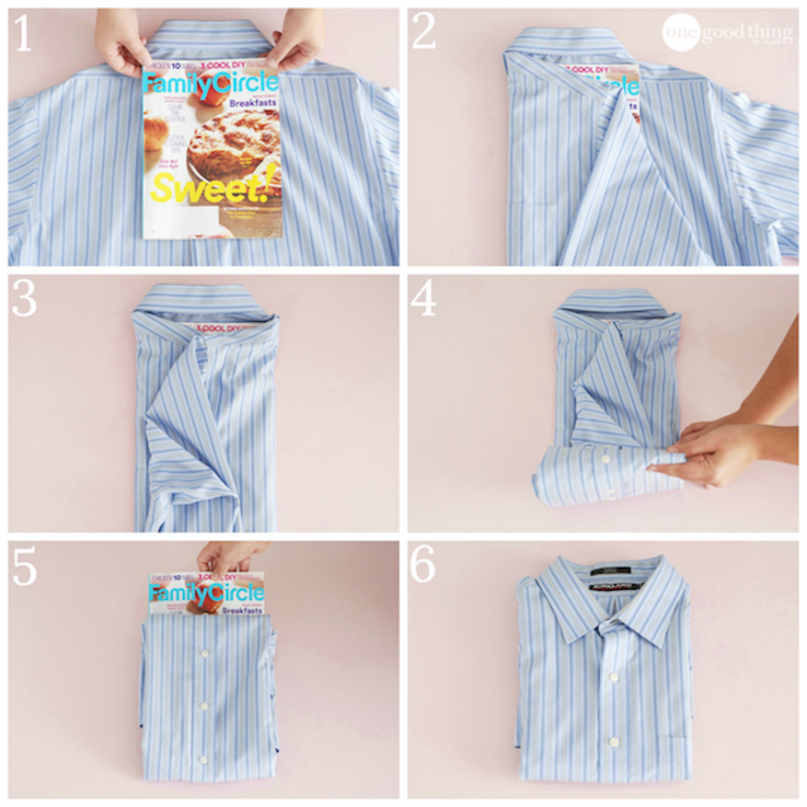 Как упаковать рубашку