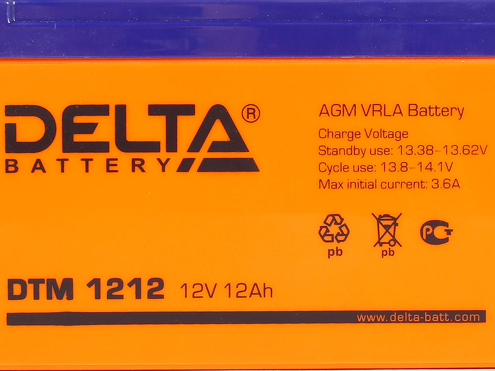 Delta dtm 1207 - аккумулятор 12 в 7 ач (12v 7ah)