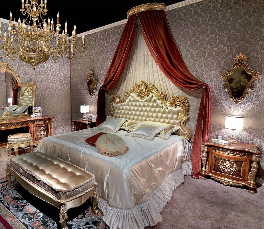 Спальня в стиле барокко: 86 лучших фото-идей дизайна интерьера
