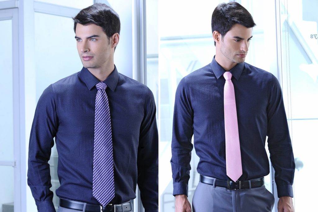Как правильно подобрать галстук к рубашке Какое сочетание больше подойдет к голубой и белой рубашке Какой образ можно составить с черным галстуком Какие ошибки чаще всего допускаются при подборе подходящего галстука к рубашке