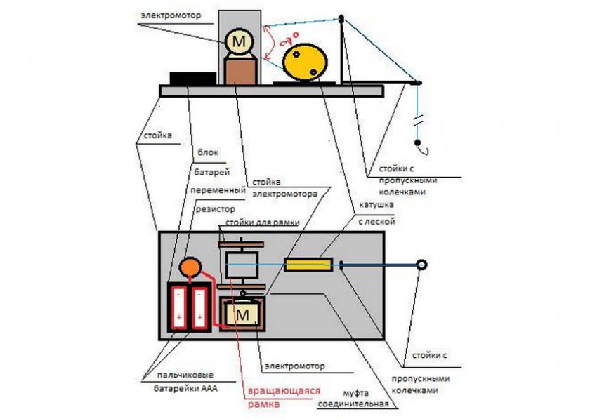 Электронная удочка схема