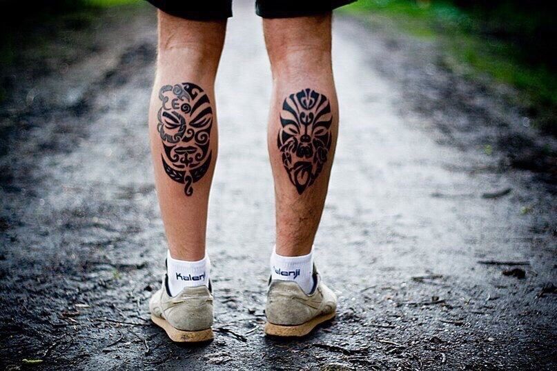 Татуировки на икру для мужчин