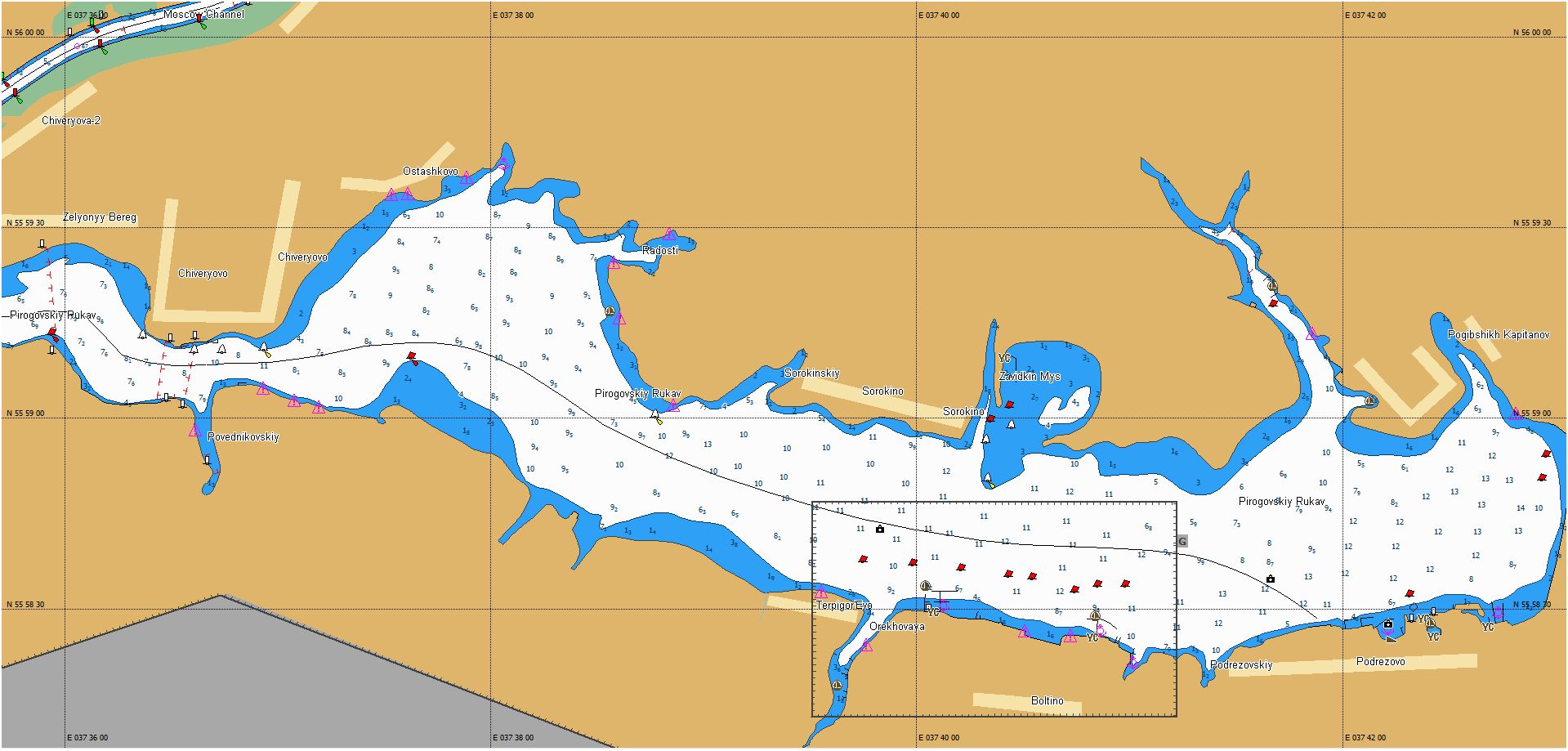 Карта кубанского водохранилища - 82 фото