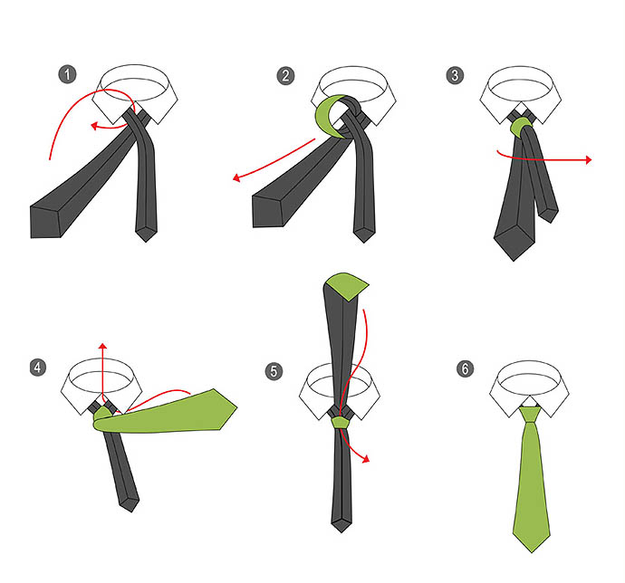 6 простых способов завязать галстук - gb journal