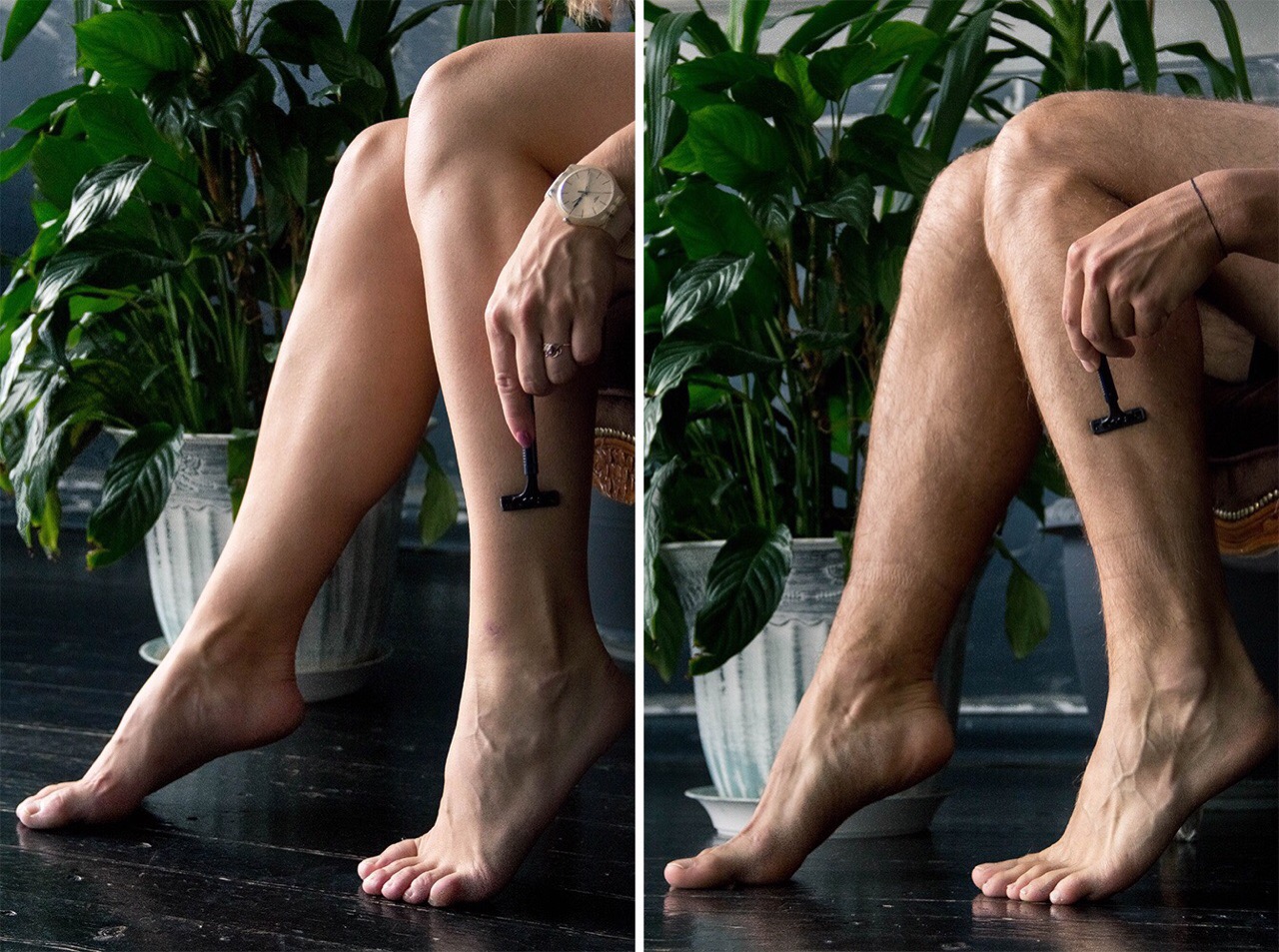 Стоит ли мужчине брить ноги?