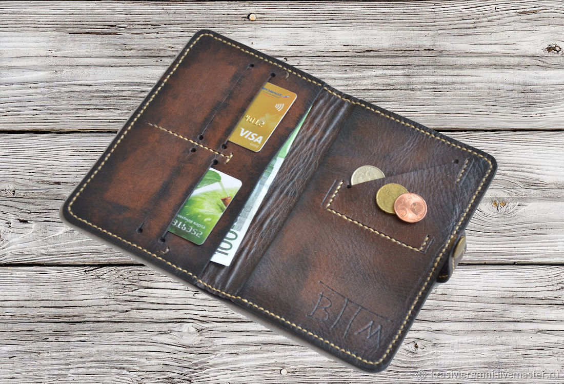 Мужской кошелек из натуральной кожи (53 фото): для денег, зажимы, портмоне, для ключей и документов