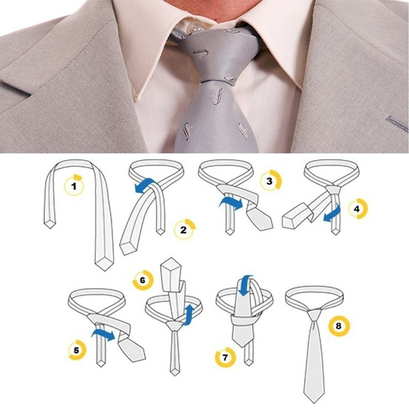 Как завязать галстук — 18 разных узлов для галстука пошагово