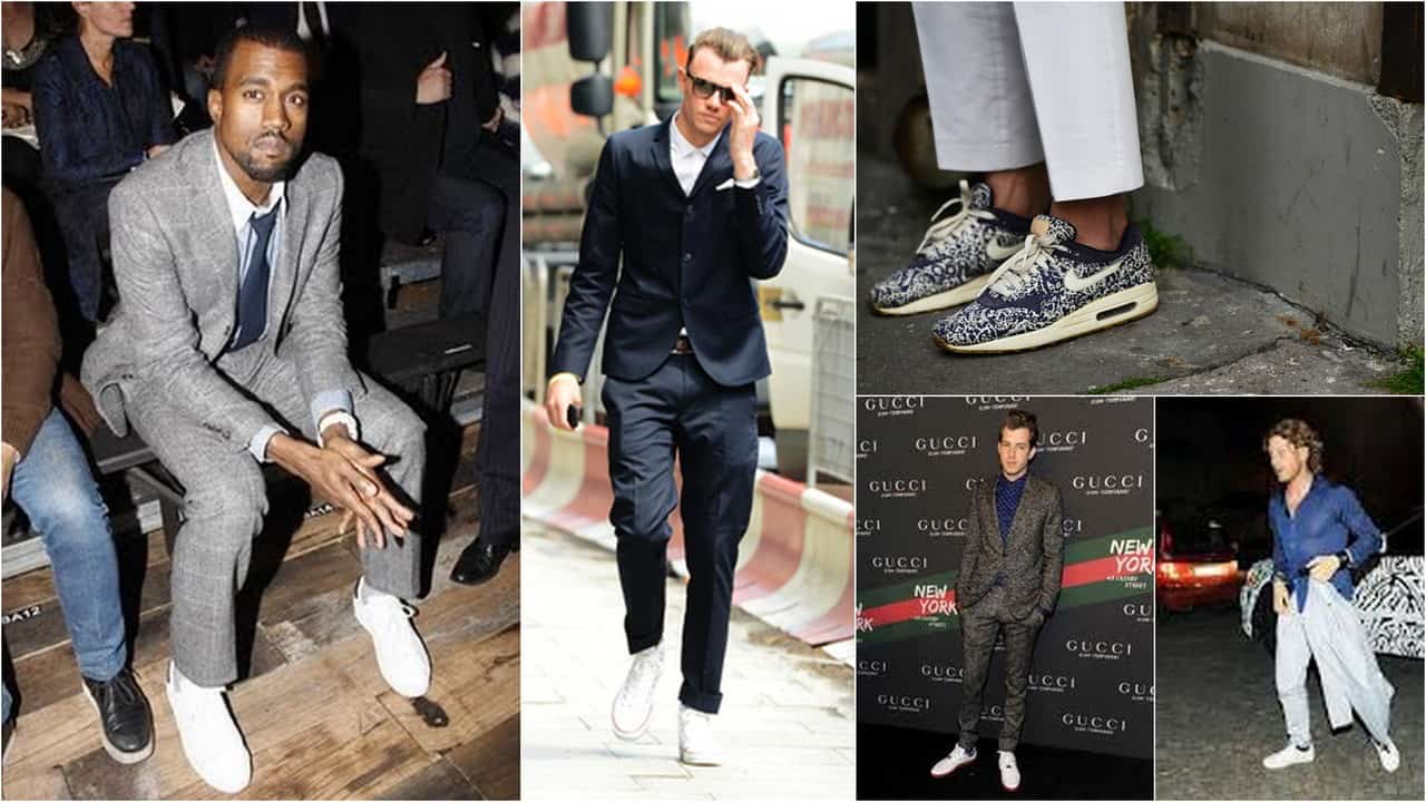 Мужчины знаменитости в кроссовках